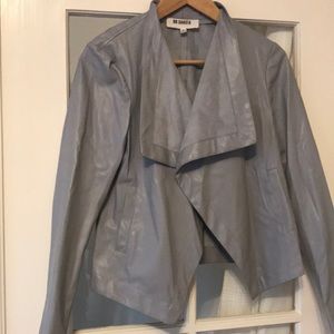 Peppin Vegan Leather Drapey Jacket